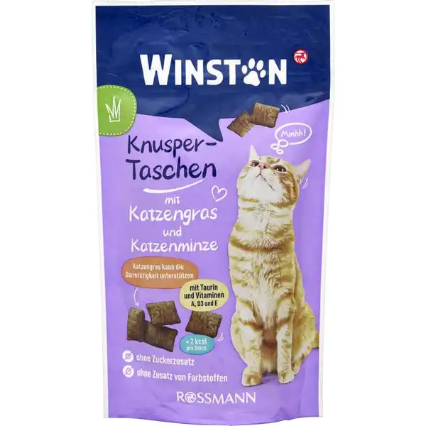 اسنک گربه با طعم علف گربه وینستون 50 گرمی